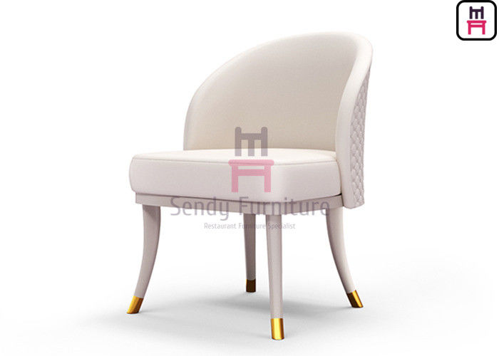 Fully Upholstered Velvet Armrest Dining Chair with Hardware Fitting