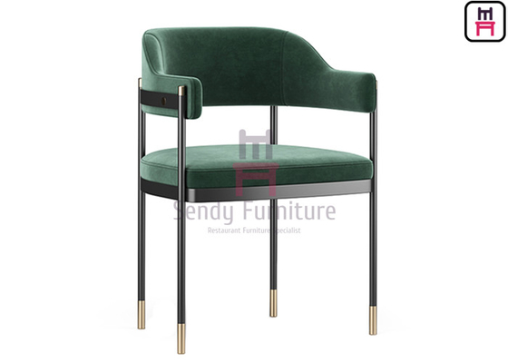 comprare Braccioli di Upholatered della parte posteriore aperta che pranzano sedia con i dettagli dell'oro online manufacture