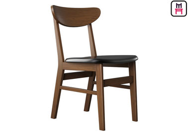 comprare Legno posteriore curvo classico che pranza le sedie con la mobilia dell'interno commerciale dei sedili di cuoio online manufacture