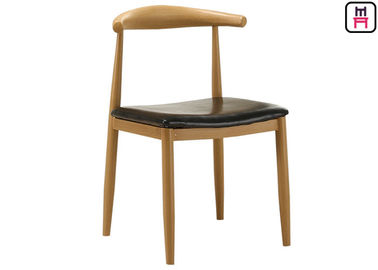 comprare Sedie di legno della cucina del metallo del grano del caffè con i cuscini/W47 senza braccia * D45 * H78 cm online manufacture