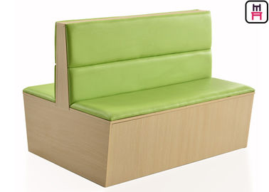 comprare Cabina di legno del ristorante della parte posteriore di 2 Channles, disposizione dei posti a sedere del Banquette ricoperta doppio fronte online manufacture