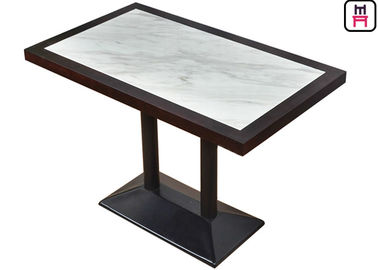 comprare 4 ghisa di marmo di lusso di legno 4ft*2ft dell'inserzione del tavolo da pranzo del ristorante dei sedili online manufacture