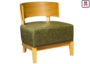 comprare Singola sedia senza braccia comoda del sofà con i sedili di cuoio grassottelli di legno solido online manufacture
