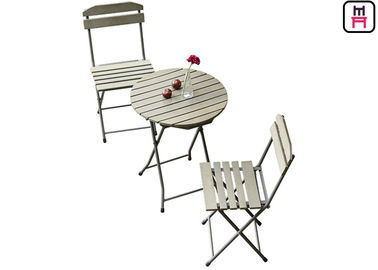 comprare Tavolo da pranzo del patio e sedie pieganti di legno di plastica, mobili da giardino per qualsiasi tempo online manufacture