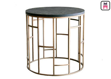 comprare Tavolino da salotto di base metallica superiore di legno D45 * H45 cm/D55 di progettazione di Nodric * H60 cm online manufacture