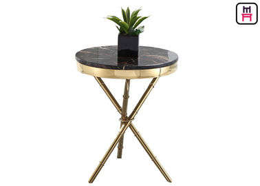 comprare Salone moderno del tavolino da salotto della base del triangolo e di qualità superiore rotondo attraversato dei tavolini da salotto online manufacture