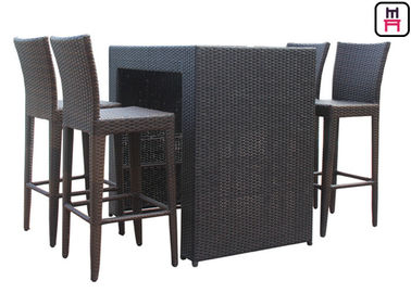 comprare Tabelle all'aperto stabilite del ristorante del contro patio di altezza con le sedie impermeabili di Antivari del patio online manufacture