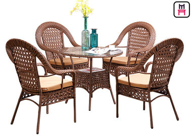 comprare 4 Tabelle all'aperto del ristorante di Seater con la struttura D80* H72 cm del metallo del rattan online manufacture
