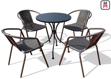 comprare Mobilia resistente alle intemperie all'aperto rotonda quadrata del patio del acciaio al carbonio delle Tabelle del ristorante online manufacture