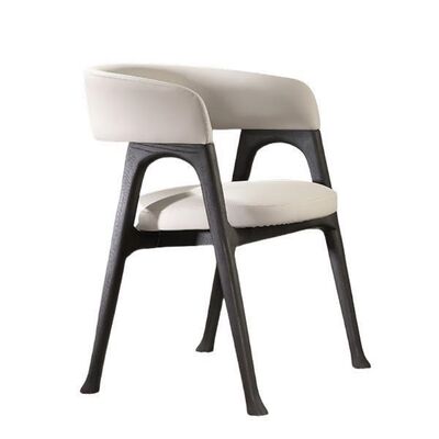 comprare Sedia Ergonomica Imbottita in Frassino Bianco, Forma Morbida e Arrotondata per Ristorante, Hotel, Caffetteria e Ufficio online manufacture