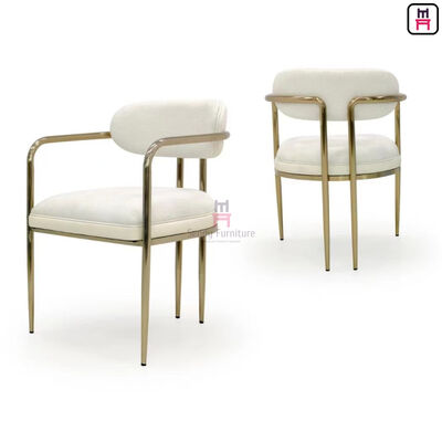 comprare IM-201 Sedia da pranzo in acciaio inossidabile in oro con cuoio PU e schiuma ad alta resistenza online manufacture