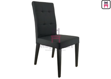 comprare Le similpelle stile urbana del nero della struttura del metallo hanno riempito la sedia pranzante senza braccia online manufacture