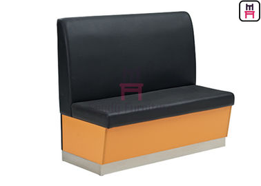 comprare Disposizione dei posti a sedere commerciale del Banquette di colore nero, cuoio eco- della cabina di legno del ristorante online manufacture