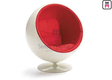 comprare Sedia dell'uovo della vetroresina di colore rosso, sedie 42