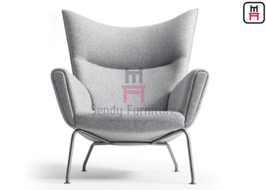 comprare Vetroresina della base dell'acciaio inossidabile che pranza il tipo del salotto dell'ala cuoio/del cashmere ricoperto sedia online manufacture
