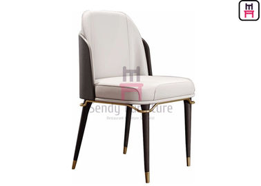 comprare La sedia di legno del ristorante di Seat tessuto/del cuoio ha curvato lo schienale con l'hardware dell'oro online manufacture