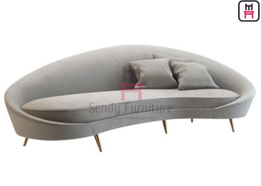comprare Velluto ricoperto su ordinazione di Seater della cabina 4 del ristorante a forma di arco con i cuscini online manufacture