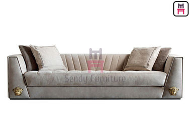 comprare La sedia del sofà del ristorante di 3 Seater ha ricoperto il bracciolo cuoio/del tessuto con l'hardware di LOGO online manufacture