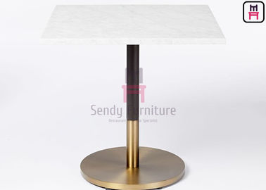 comprare Marmo quadrato del contratto che incontra il materiale di base doppio del ferro di colore della Tabella di legno di Dinning online manufacture