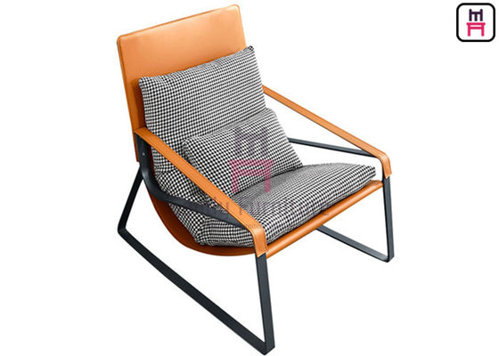 comprare Abbronzato rivesta di pelle l'altezza 0.7cbm singolo Sofa Chair Headrest di 42cm online manufacture