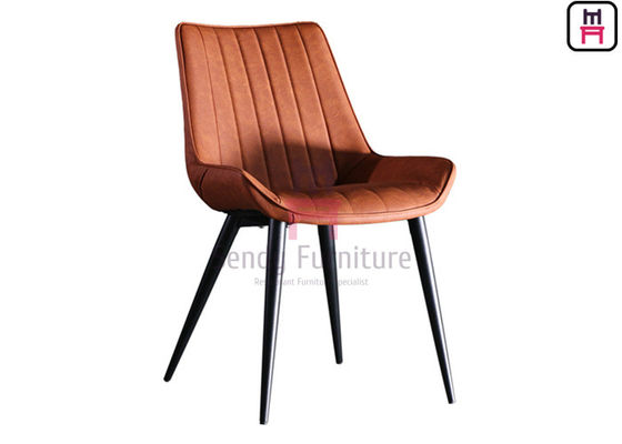 comprare L'unità di elaborazione della gamba del metallo riveste di pelle la sedia pranzante senza braccia ricoperta 0.38cbm online manufacture