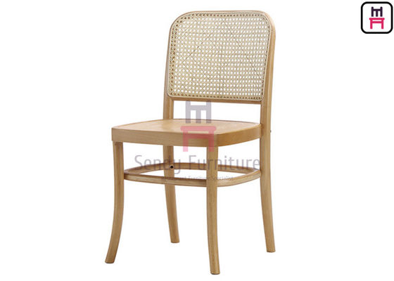 comprare Struttura laccata il nero di legno di legno di betulla di Cane Rattan Dining Chairs With online manufacture