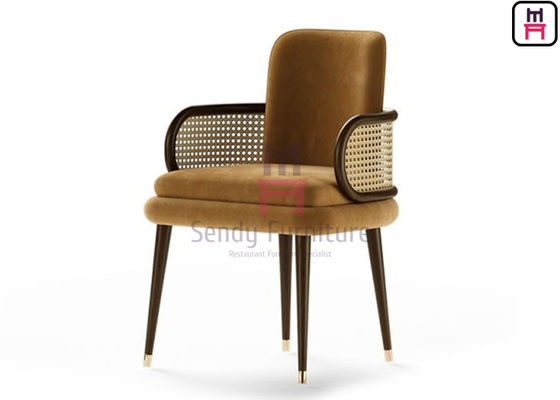 comprare Il velluto ha ricoperto pranzare la sedia 0.38cbm con il bracciolo di Canework online manufacture
