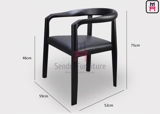 comprare Sedie da ristorante in legno classico con tappezzeria in cuoio schienale a lastre e finitura a noce per sedute da pranzo durevoli online manufacture