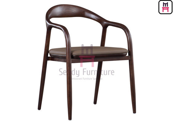 comprare Nessun braccioli di cuoio pieghevoli dell'unità di elaborazione Ash Wood Dining Chair With online manufacture