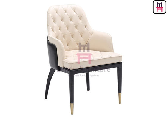 comprare Sedie di legno moderne del ristorante con doppio - decorazione del bottone ricoperta cuoio di colori online manufacture