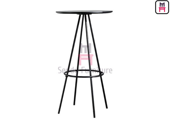 comprare Tabella del MDF di forma rotonda di 2ft alta con il poggiapiedi per uso della barra & restaruant online manufacture
