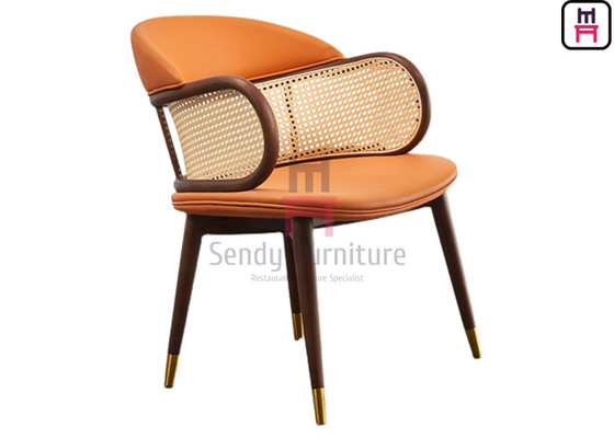 comprare Lo schienale di Canework del rattan ha ricoperto pranzare la sedia 0.38cbm online manufacture