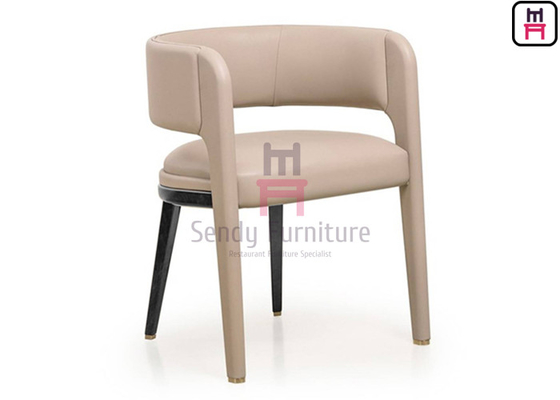 Poltrona di legno posteriore aperta Ash Wood Fully Upholstered Legs per uso dell'hotel
