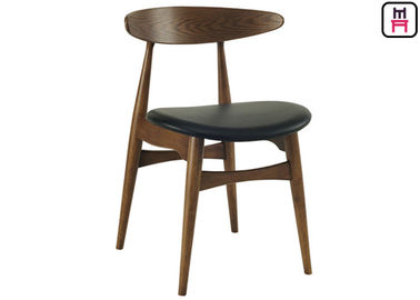 il ristorante di legno 0.35cbm presiede la sedia di Ash Wood Leather Seater Armless