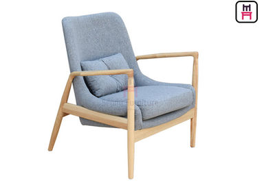 Tipi moderno nordico 66 * 69 * 84 cm del ristorante di legno di quercia della sedia blu del sofà