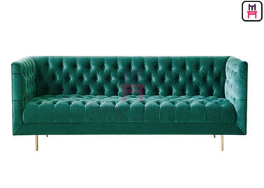 Decorazione del bottone di Sofa Velvet Upholstered Restaurant Booth di 3 sedili per l'ingresso dell'hotel