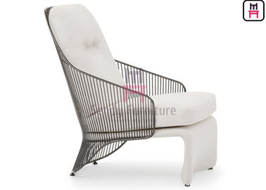 Chaise longue dell'acciaio inossidabile della sedia del sofà della mobilia colore di Chrom/dell'oro per l'hotel