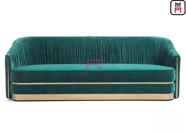Accessori verdi di acciaio inossidabile di Sofa Set Tufted Upholstered With del ristorante del velluto