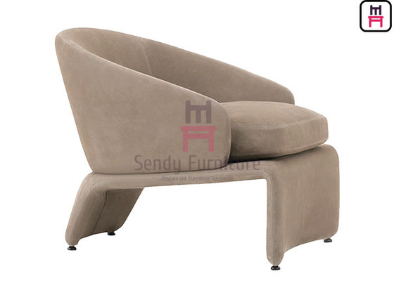 I piedi d'ottone 0.8cbm del compensato del tessuto hanno ricoperto Sofa Chair