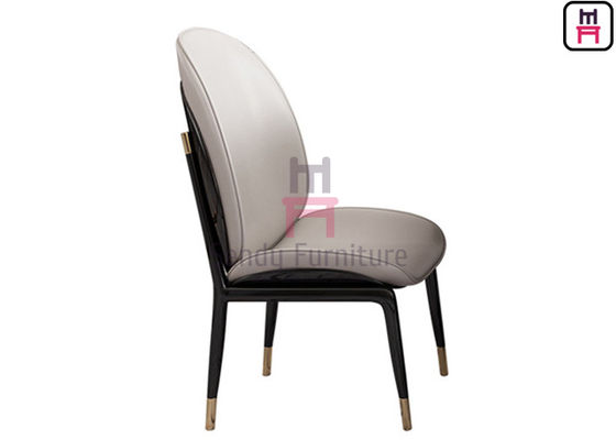 Alto cuoio di Ebony Veneer Armless Dining Chair NAPA della vernice brillante