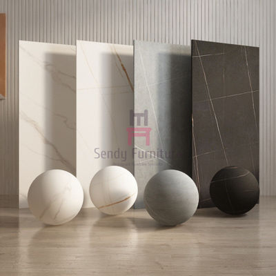 SGS Gray Ivory nero bianco della prova del graffio sinterizzato 80cm del piano d'appoggio della pietra del diametro