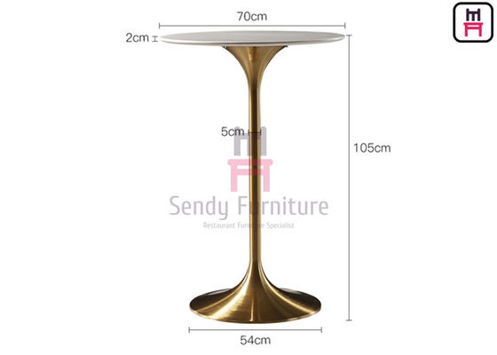 L'altezza di Antivari del ristorante del MDF di altezza 105cm presenta il giro Tulip Table di acciaio inossidabile 0.2cbm