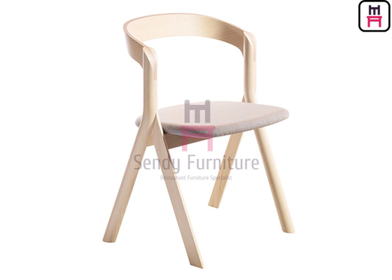 Cuoio del tessuto di Unfoldable Miniforms Ash Wood Dining Chair D53cm