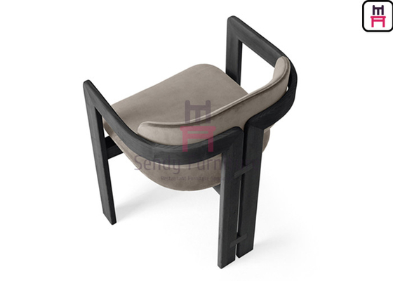 Piedi placcanti integrati di Ash Wood Chair W 57cm del cuscino per l'hotel