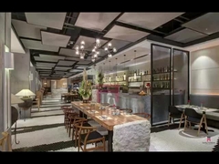 Sedie da pranzo in pelle marrone in legno di cenere con braccioli