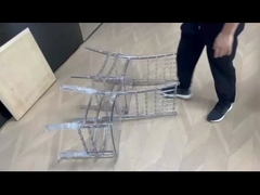 Resina Chiavari Sedie da ristorante in plastica PC trasparente senza braccia Per bar / caffè
